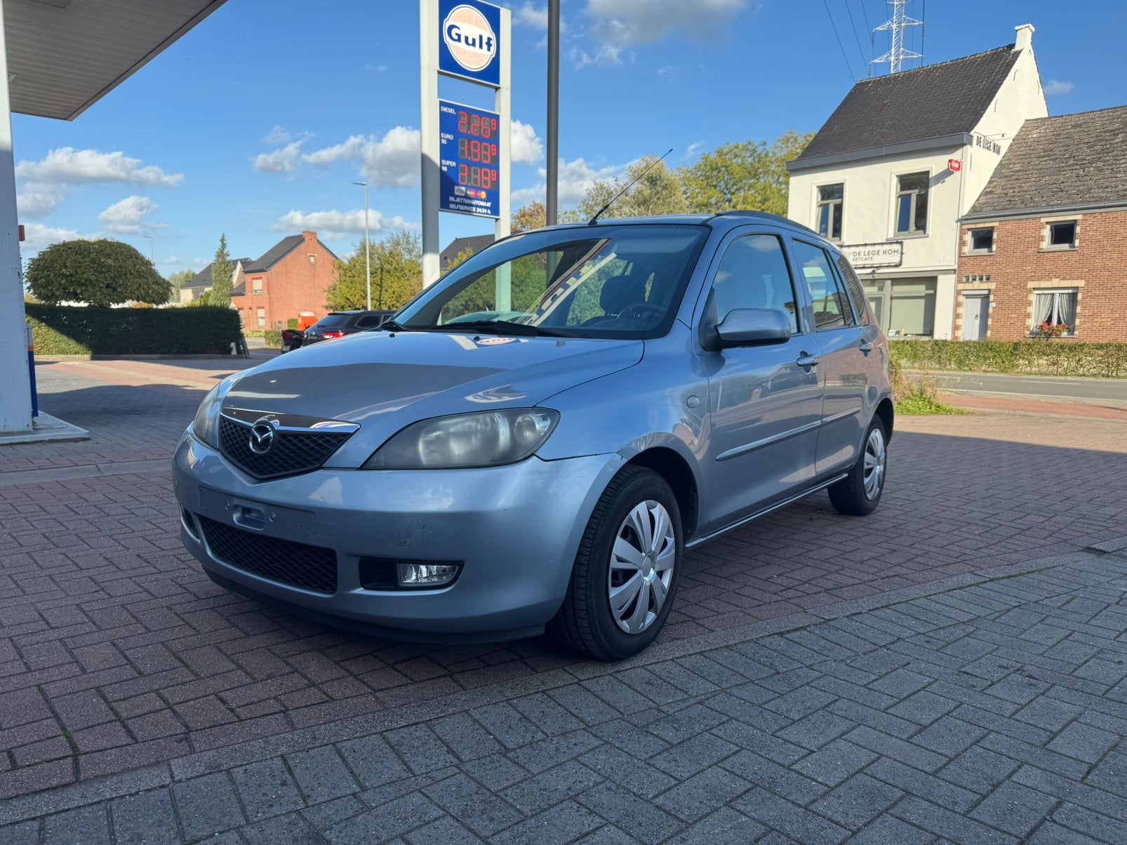Mazda2 1.4 - ESSENCE - AUTOMATIQUE - AIRCO - 110.000km -2004, Autos, Achat, Entreprise, Noir, 5 portes