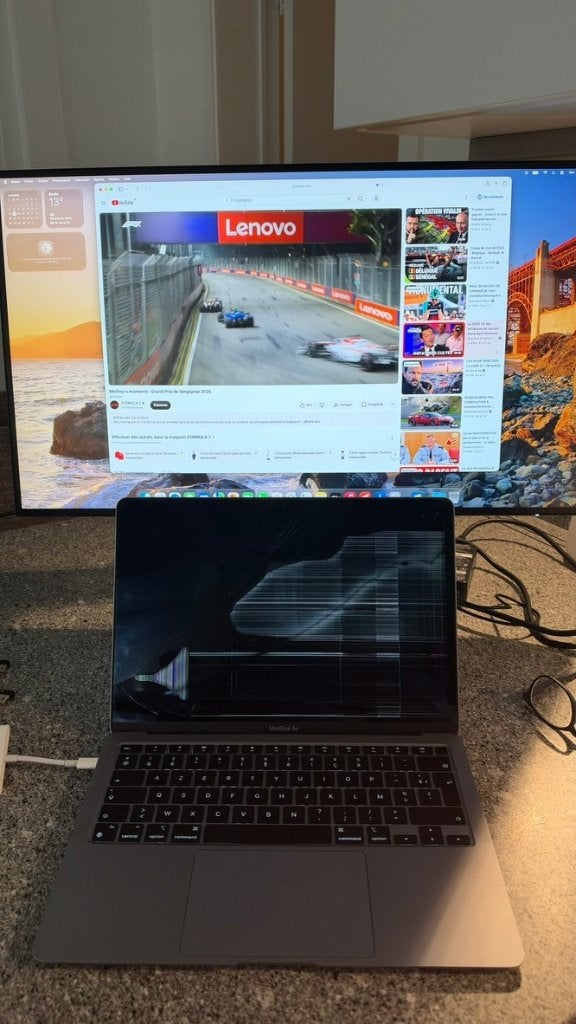 Macbook Air M1 2020 + écran Philips 27", Computers en Software, Ophalen, Gebruikt, 256 GB, 8 GB