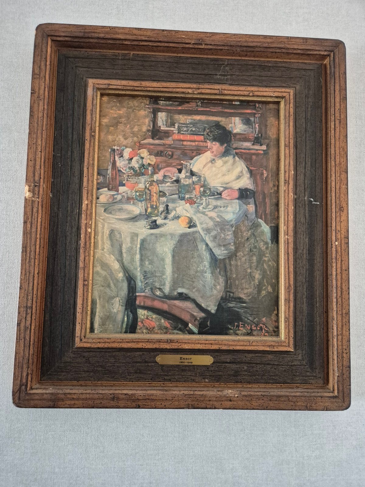 Antiek schilderij Ensor, Ophalen