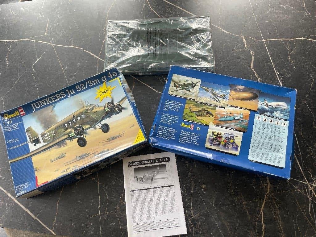 Modelbouw Junkers Ju 52/3m g 4e, Hobby & Loisirs créatifs, Modélisme | Avions & Hélicoptères, Neuf, Enlèvement ou Envoi, Revell
