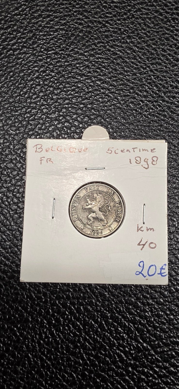 België 5 centimes 1898 FR., Postzegels en Munten, Munten | België, Ophalen of Verzenden