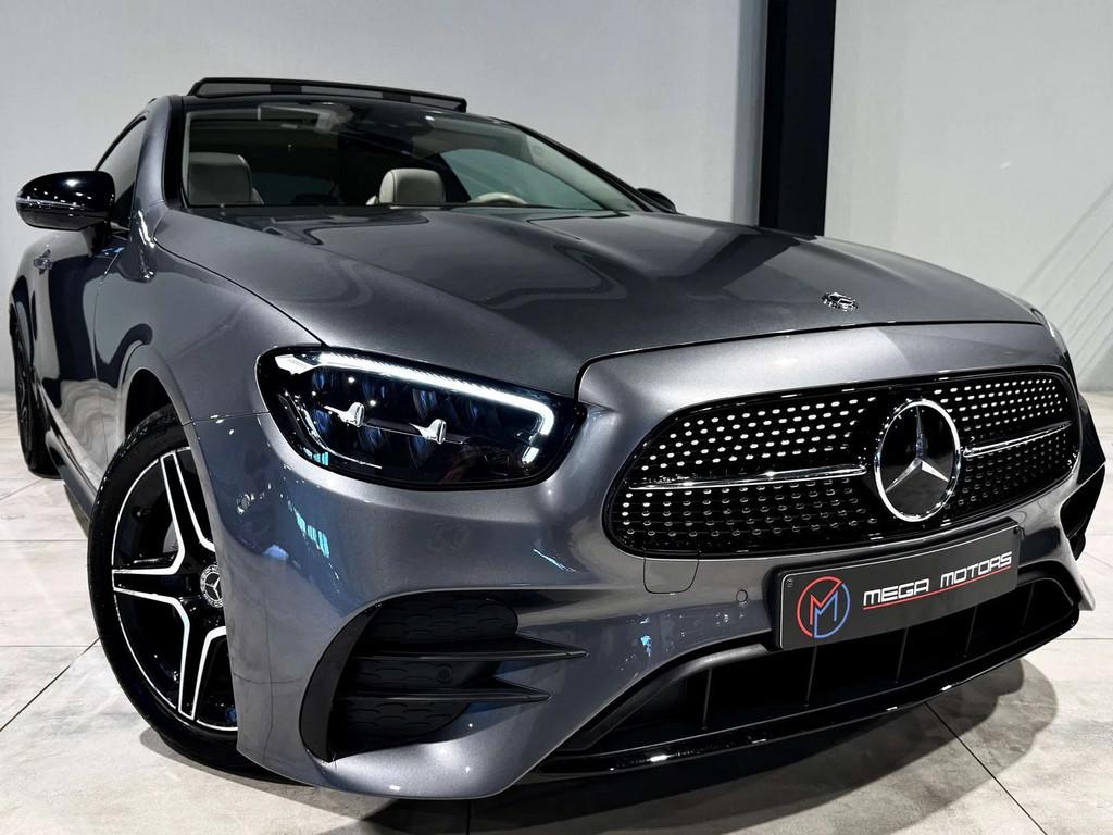 Mercedes-Benz E-Class 220 d 194CV Coupé PACK AMG" + DESiGNO, Autos, Cuir, Argent ou Gris, 143 kW, Entreprise
