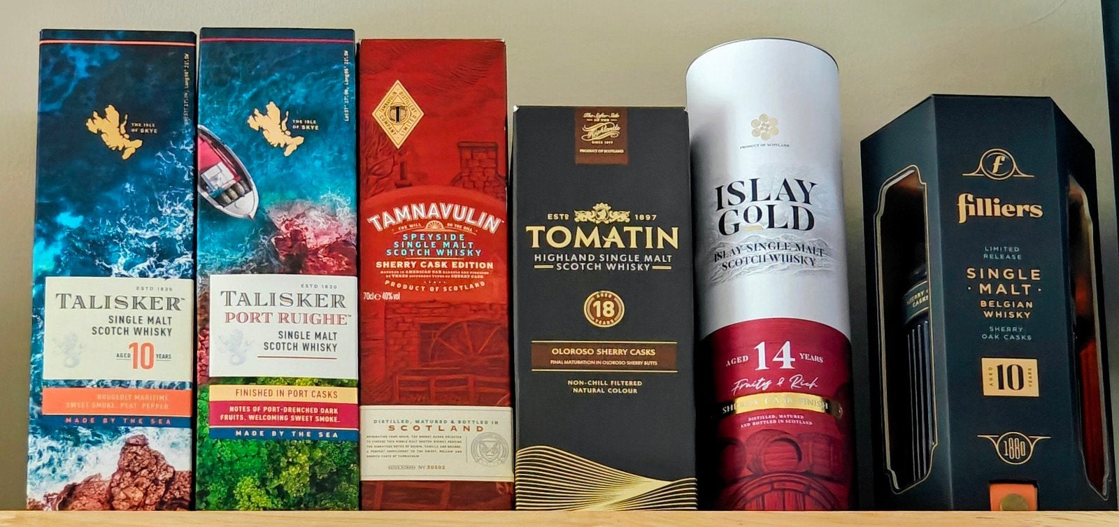 6 verschillende whisky flessen, Enlèvement ou Envoi, Porto