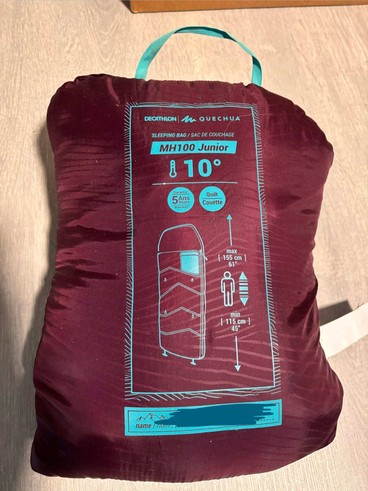 Slaapzak Quechua MH100 Junior, Enlèvement ou Envoi, Comme neuf