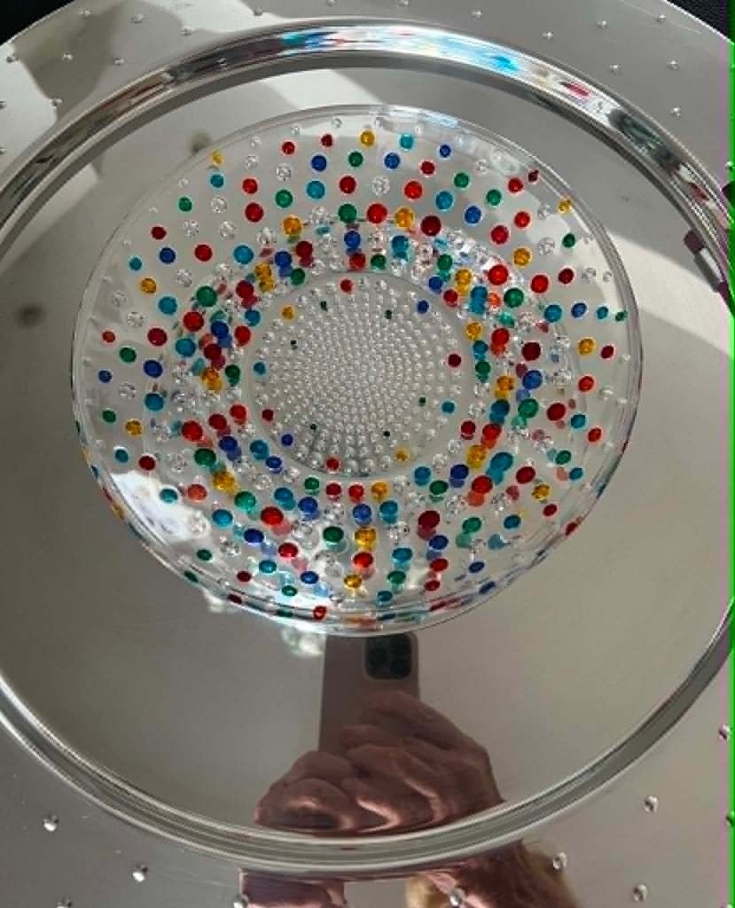 Murano schaal met kleurtjes, Ophalen, Rond, Glas, Overige typen