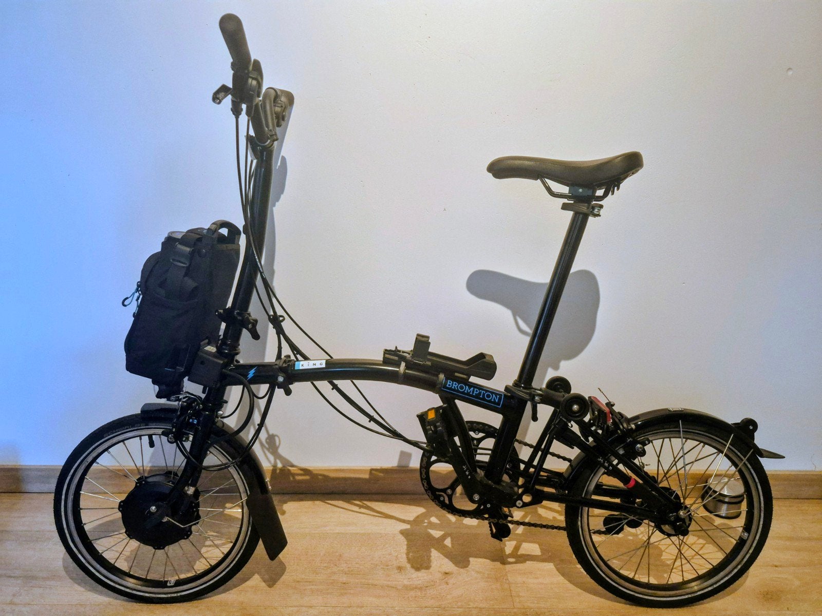 Brompton elektrische vouwfiets, Vitesses, Frein sur jante, Brompton, Comme neuf