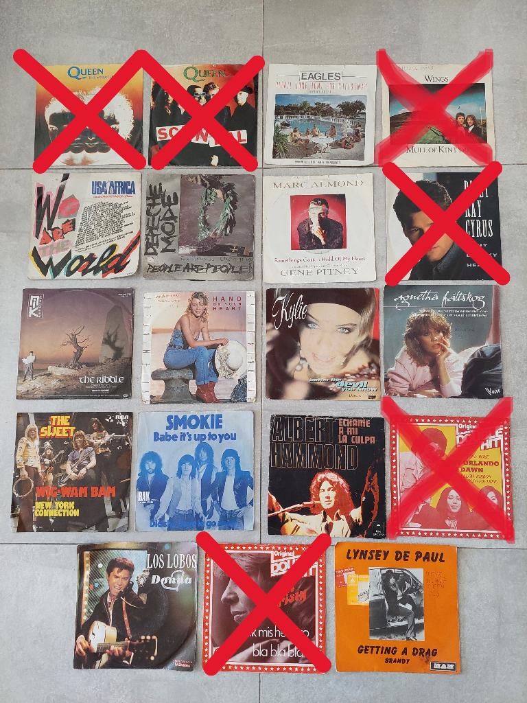 Vinyl Singles – 1€ ’t stuk – 10€ voor 13, Cd's en Dvd's, Ophalen, Gebruikt
