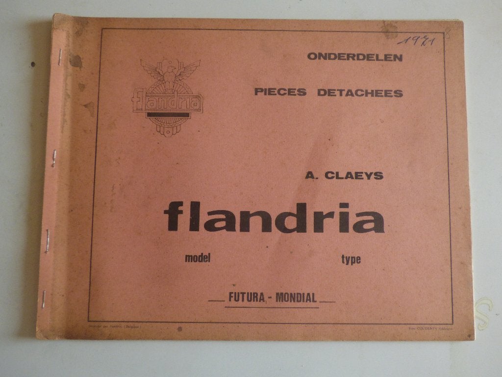LISTE DES PIÈCES DÉTACHÉES FLANDRIA FUTURA, Vélos & Vélomoteurs, Enlèvement ou Envoi, Utilisé