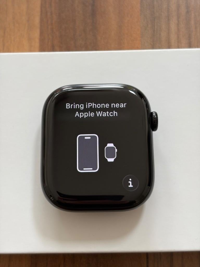 Originele Apple Watch Series 11 46 mm Jet Black GPS, Handtassen en Accessoires, Smartwatches, Ophalen of Verzenden, GPS, Zo goed als nieuw