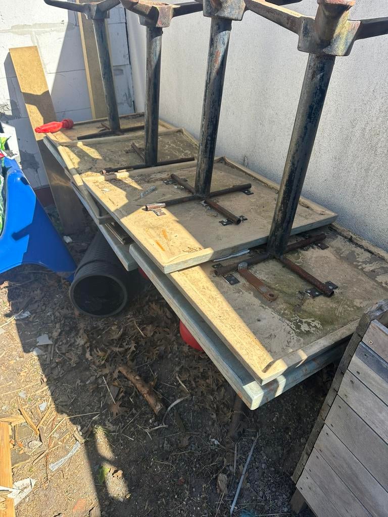 12 terrastafels, Tuin en Terras, Ophalen, Zo goed als nieuw