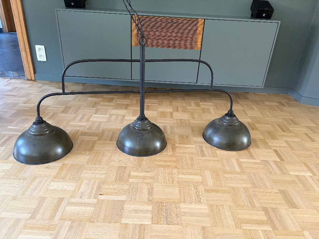 Hanglamp, Huis en Inrichting, Lampen | Hanglampen, Ophalen, Gebruikt, E27 (groot), Metaal