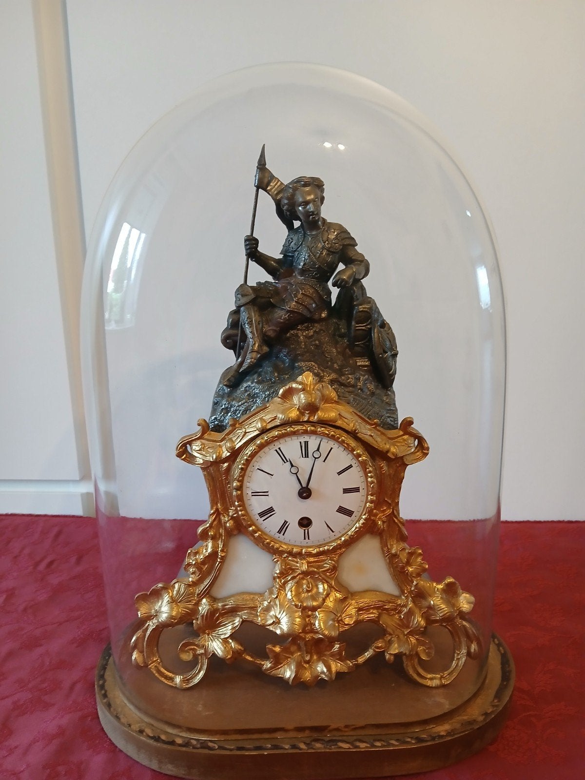 french klok 19 th h00gte 35 cm breedte 24cm, Enlèvement ou Envoi