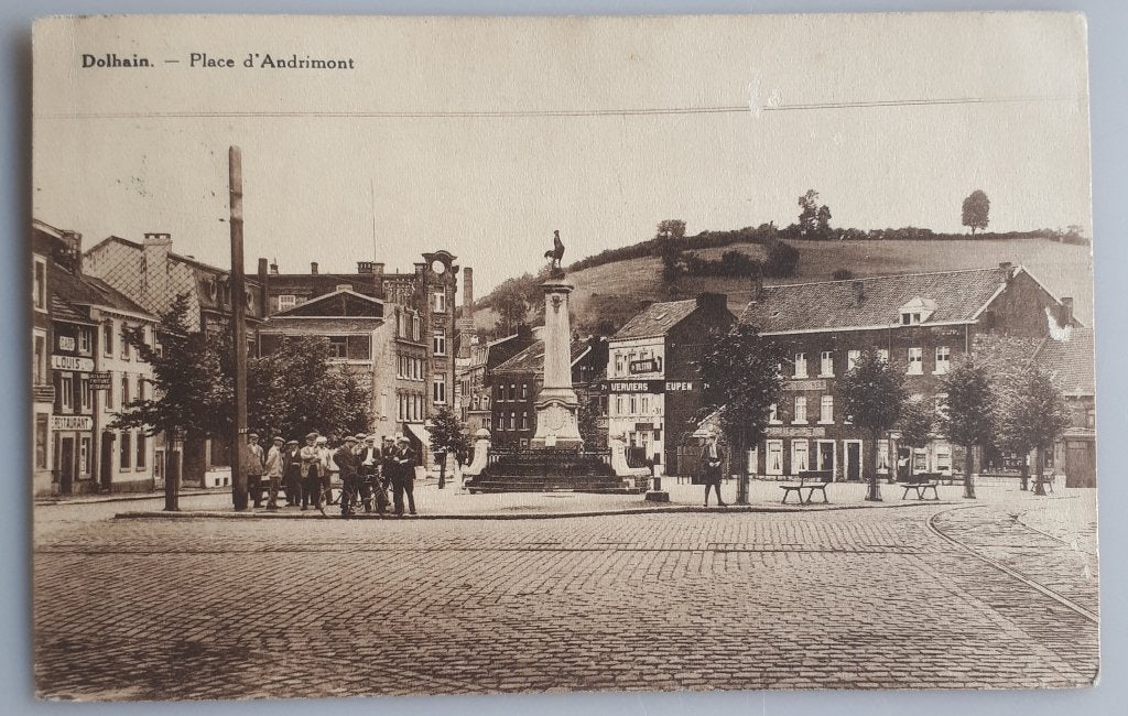 CP ancienne LIMBOURG/DOLHAIN pl.d'Andrimont +-'30 Ref.E10, Enlèvement ou Envoi, 1920 à 1940, Affranchie, Liège