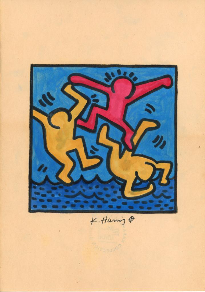 Keith Haring Artwork, Antiquités & Art, Art | Dessins & Photographie, Envoi, Impression, Lithographie, Signé