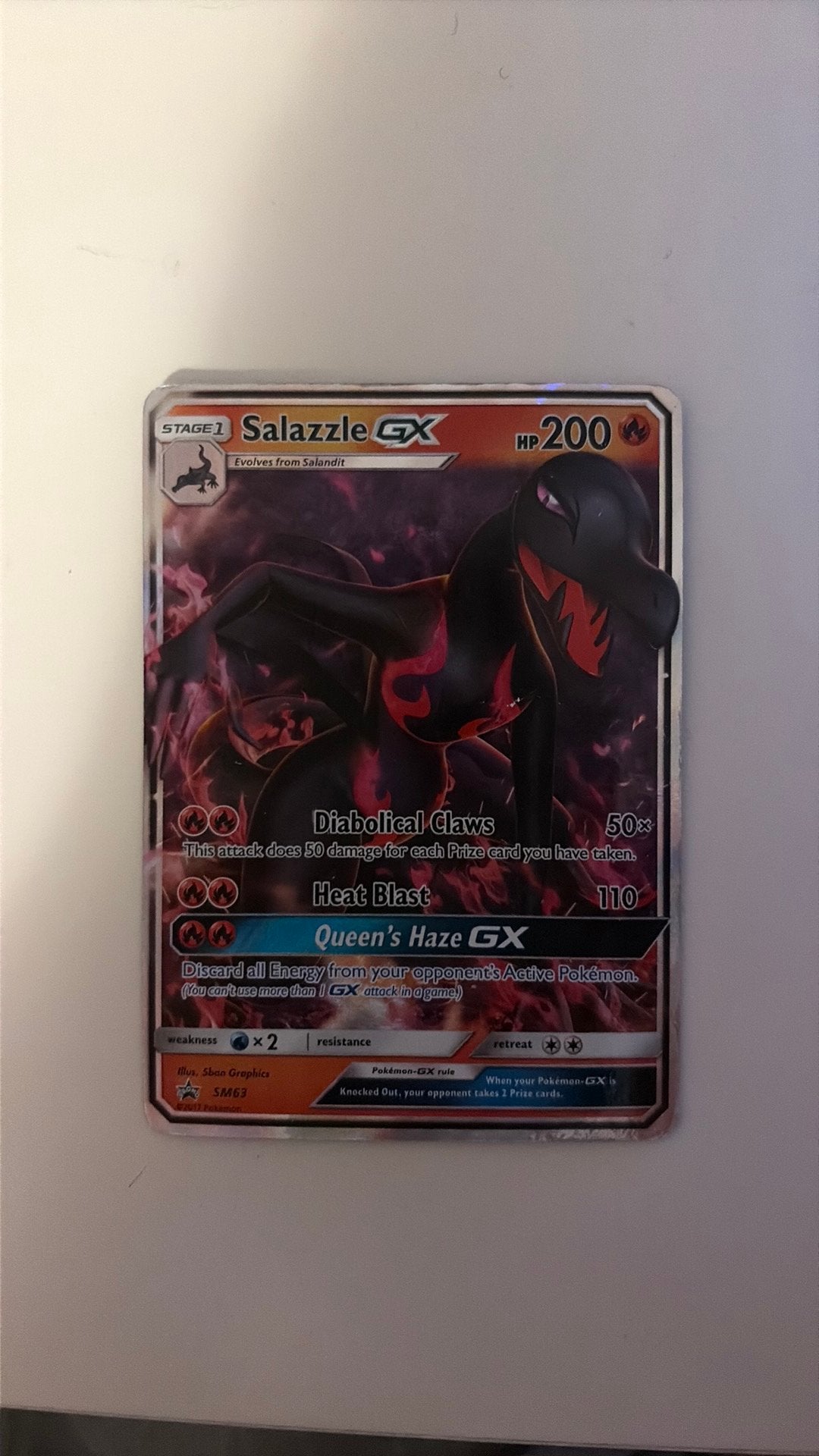 Carte Pokémon Salazzle, Enlèvement ou Envoi, Utilisé, Cartes en vrac