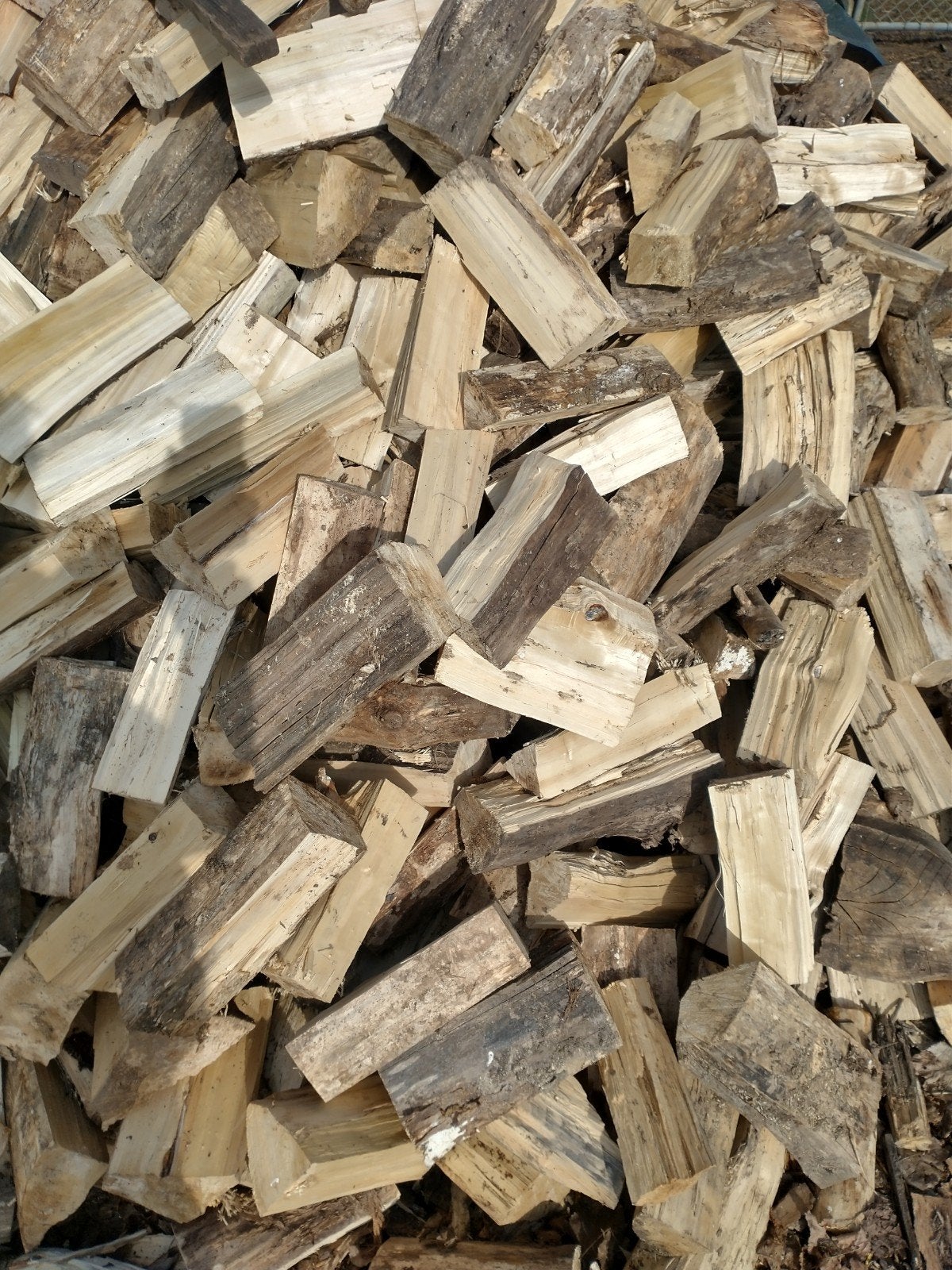 te koop brandhout kana wilg 75€ de kub afhalen, Tuin en Terras, Brandhout, Ophalen