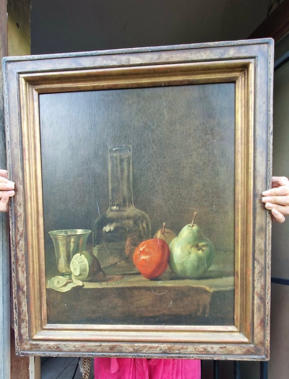 Tableau nature morte classique, Antiquités & Art, Enlèvement, Classique, Nature morte, Panneau