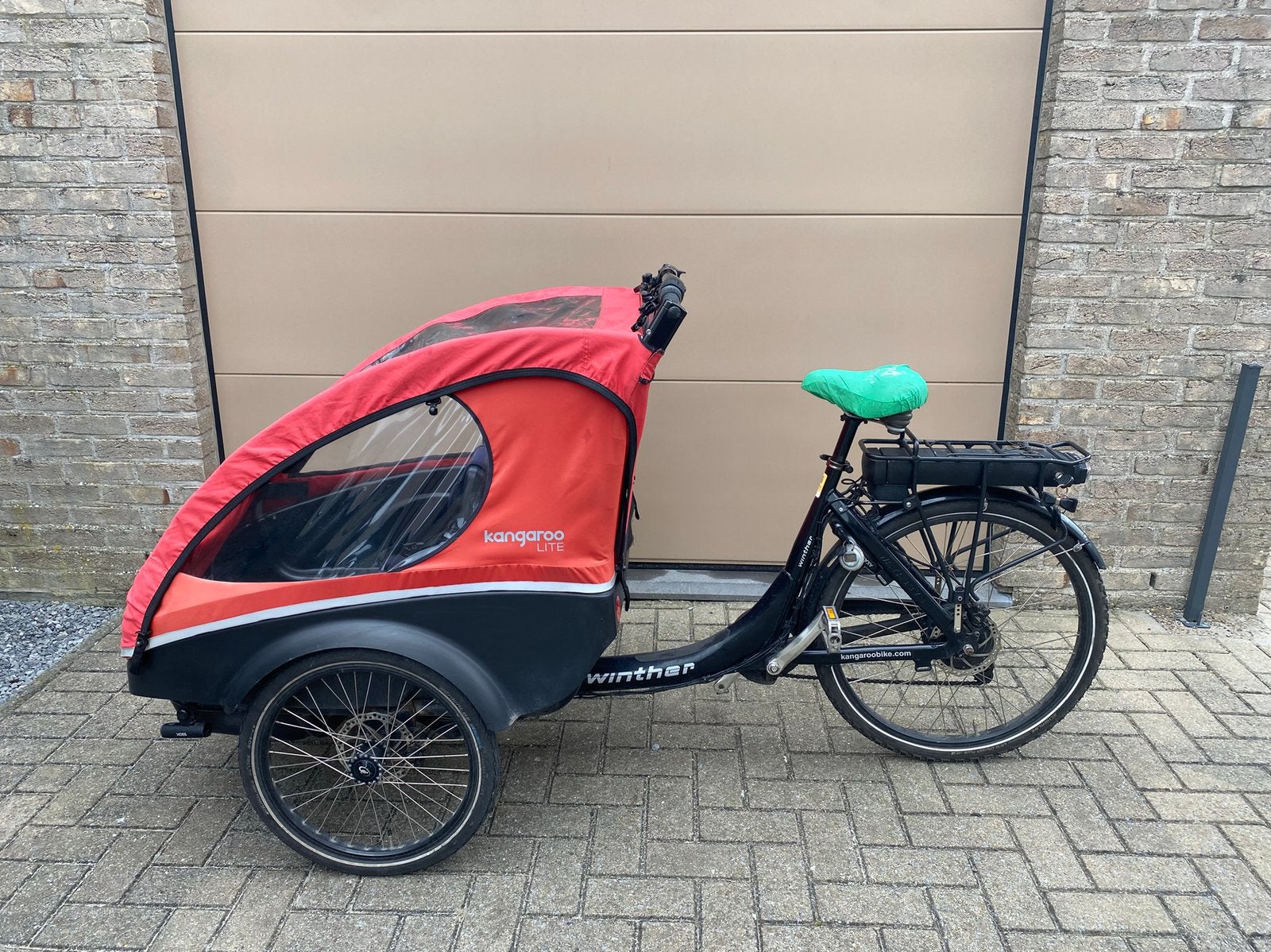 Elektrische bakfiets Winther, Gebruikt, 2 kinderen, Elektrisch, Schijfrem