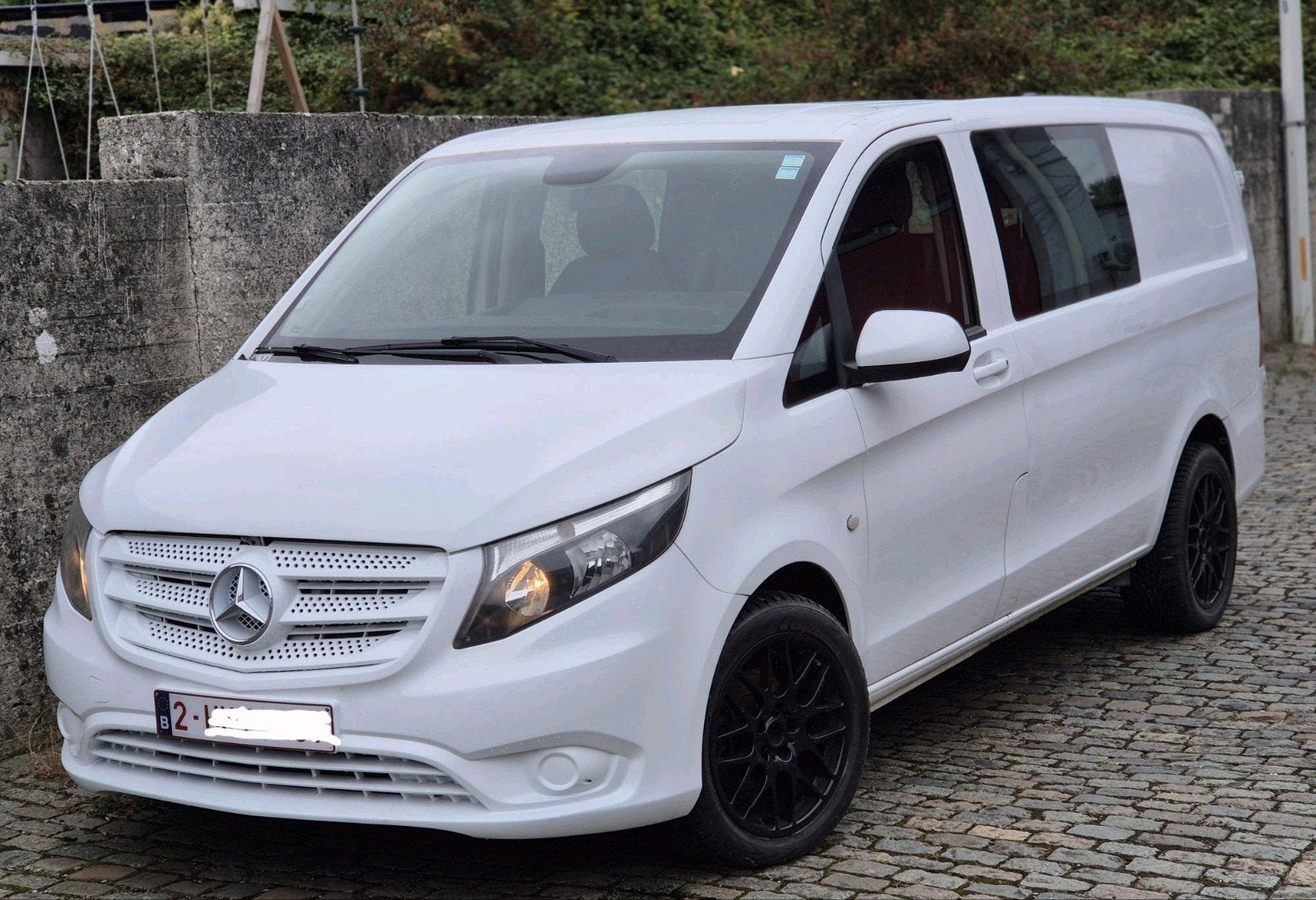 Mercedes vito doub cabine 5pls an2017.235mkm 9999€, Autos, Cuir, Euro 6, Boîte manuelle, Mercedes-Benz