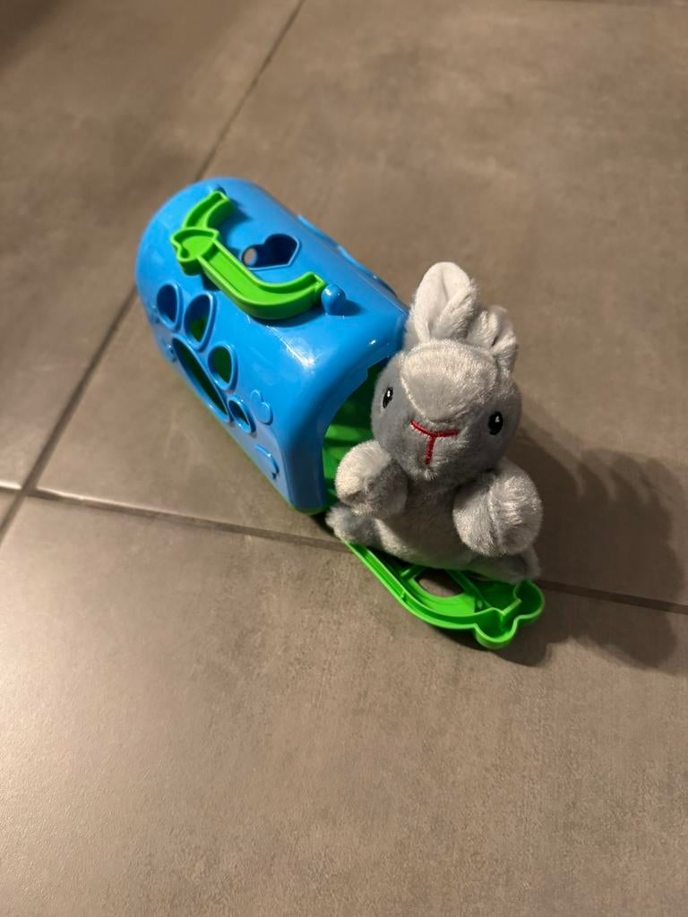 Klein meeneem hokje met konijn, Enfants & Bébés, Jouets | Peluches, Neuf, Overige karakters, Lapin, Enlèvement