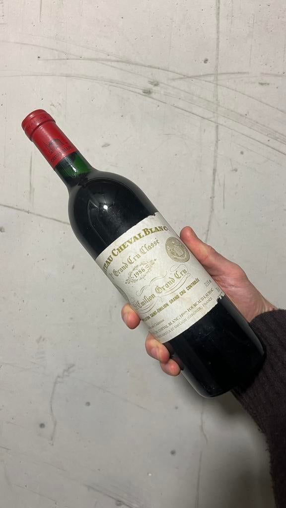 Château Cheval Blanc 1986, Verzamelen, Ophalen, Zo goed als nieuw, Rode wijn