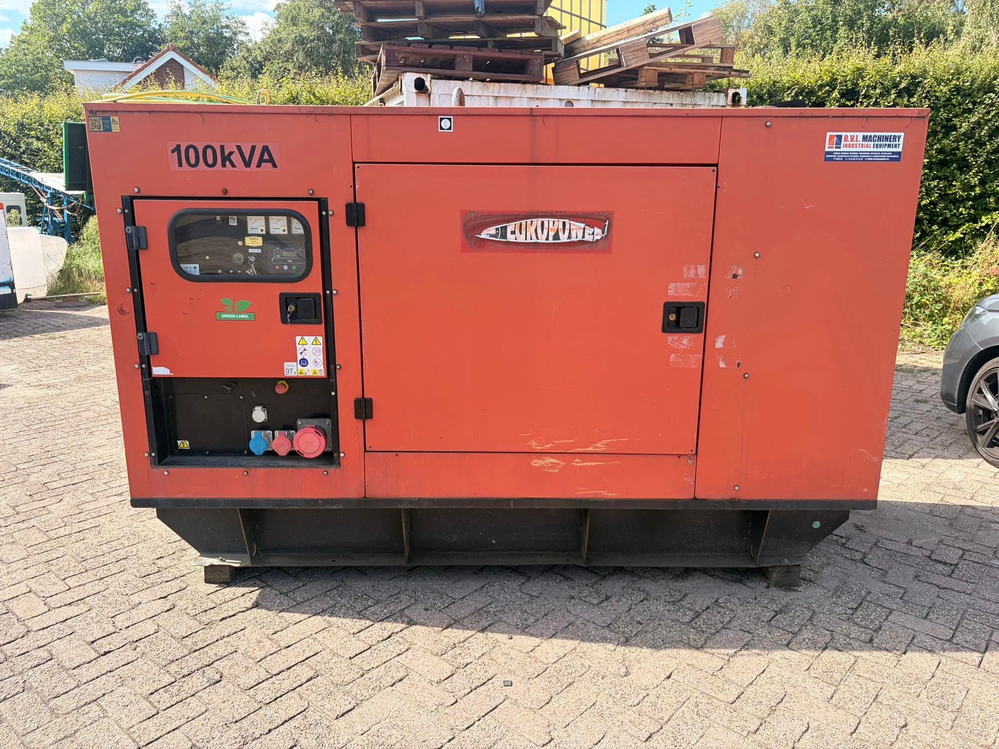 Europower Volvo TAD531 GE 100 kVA Leroy Somer aggregaat gene