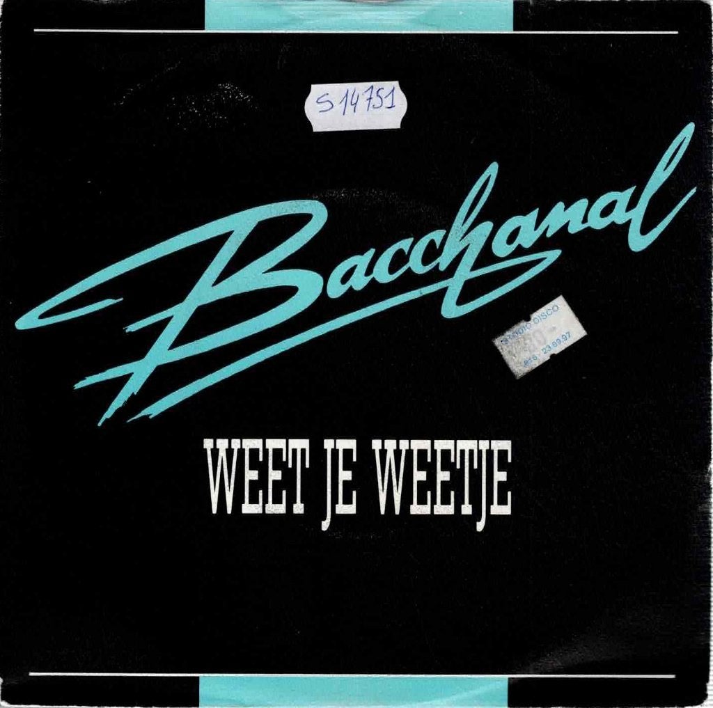 Vinyl, 7"  /  Bacchanal – Weetje Weetje, CD & DVD, Vinyles | Autres Vinyles, 1980 - 1989, Autres formats, Enlèvement ou Envoi