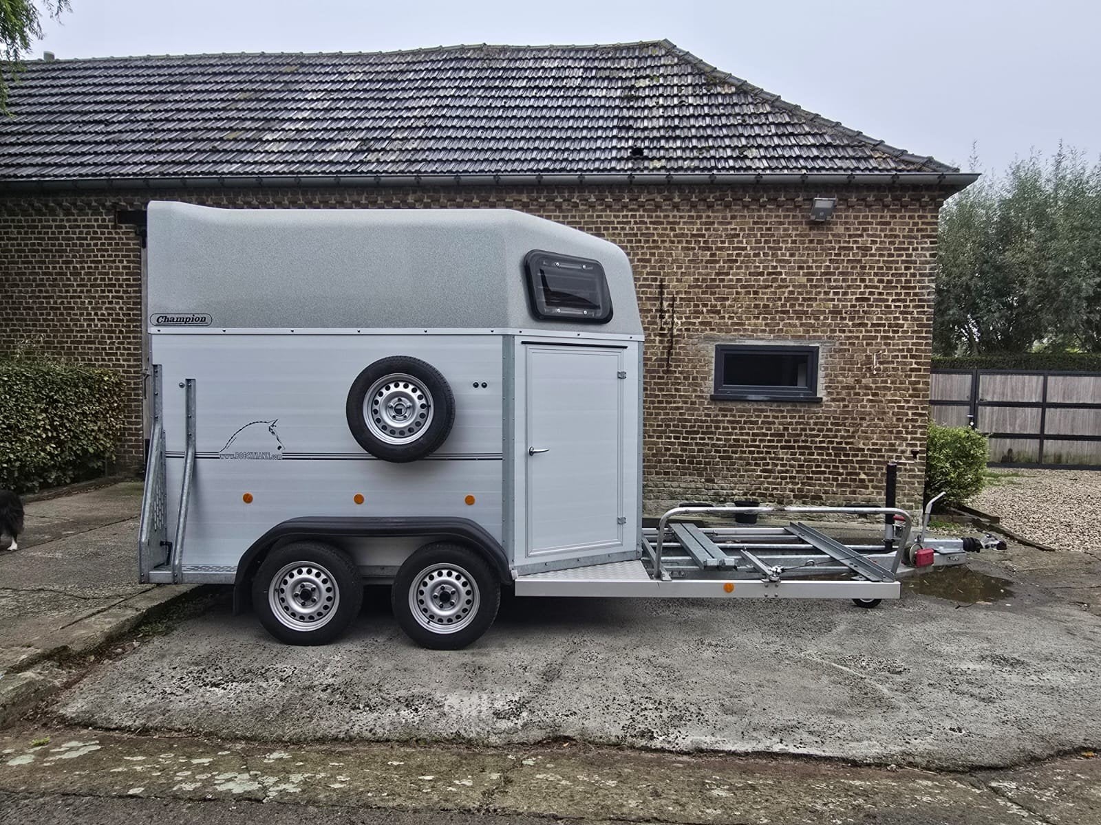Bockmann mentrailer in perfecte staat, Ophalen, Gebruikt, Aluminium, 2-paards trailer