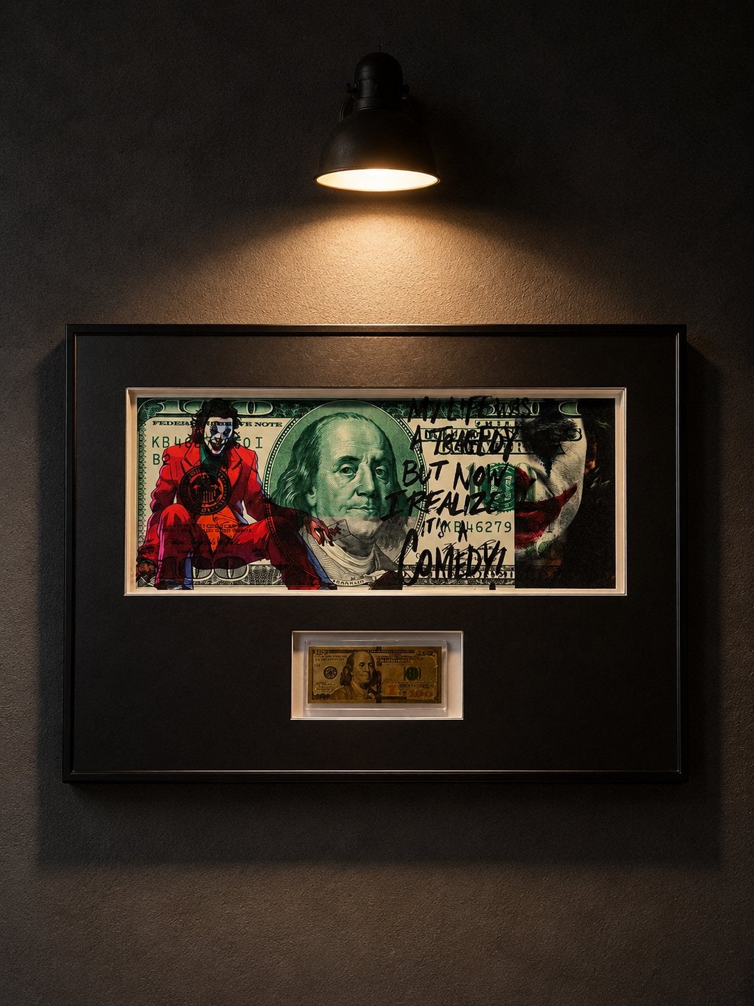 Joker  $100 Bill – Premium Luxury Wall Art ltd Edition, Antiek en Kunst, Kunst | Schilderijen | Abstract, Ophalen of Verzenden
