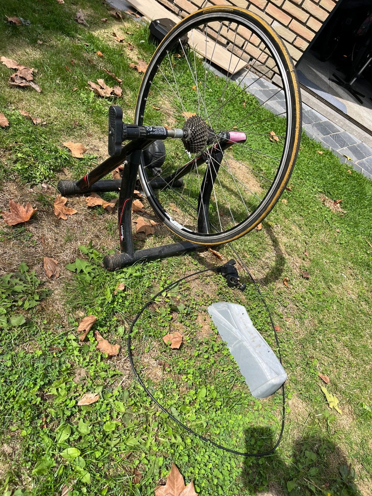 Rouleaux à vélo Elite Volare + support à vélo Tacx, Enlèvement, Utilisé