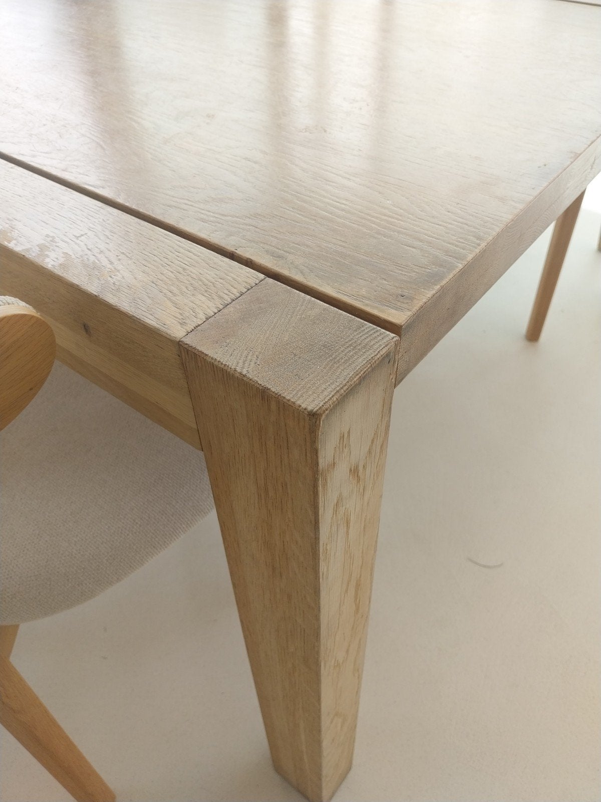 Tafel in massief Eik 1,4x1,4m, Antiek en Kunst, Ophalen