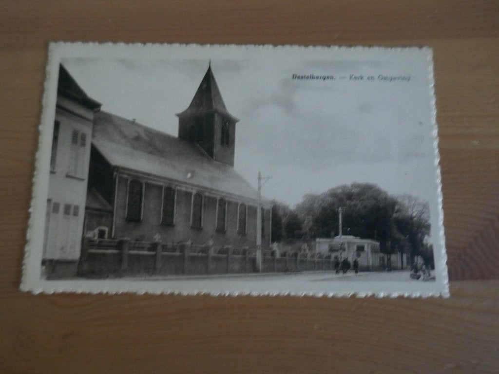 destelbergen kerk en omgeving, Verzenden, Ongelopen, Oost-Vlaanderen