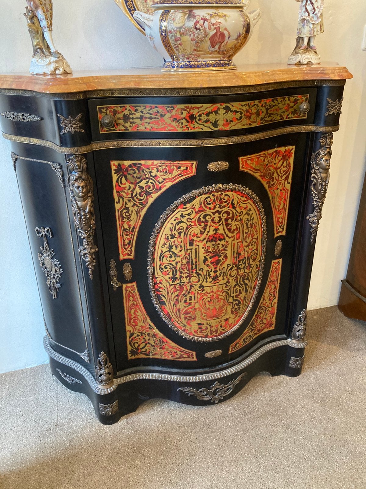 Antieke boulle kast in originele staat, Ophalen