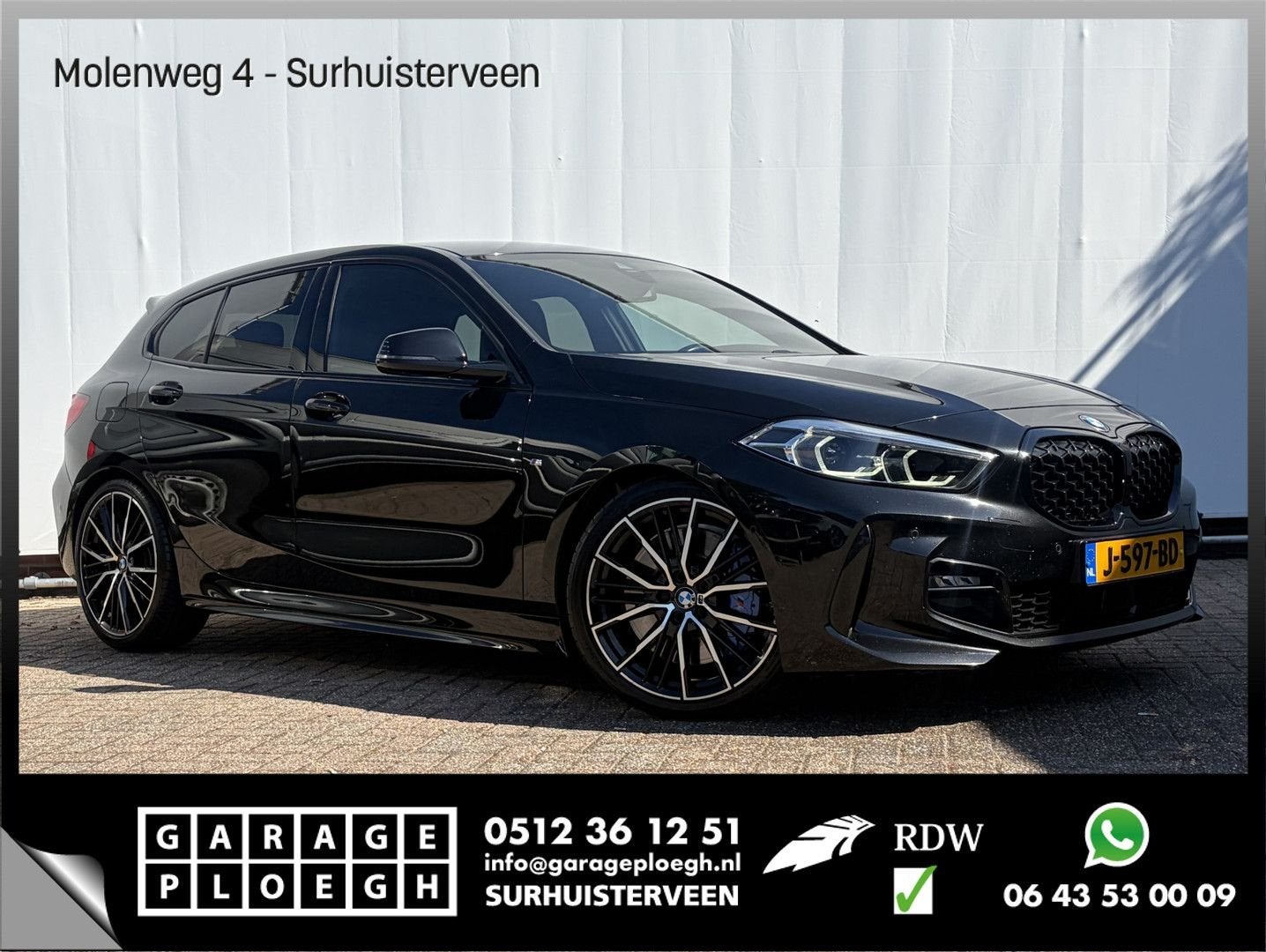 BMW 118 1-serie 118i Executive Edition M-Sport Zetels HUD Ad, Automaat, 1 Reeks, Navigatiesysteem, Zwart