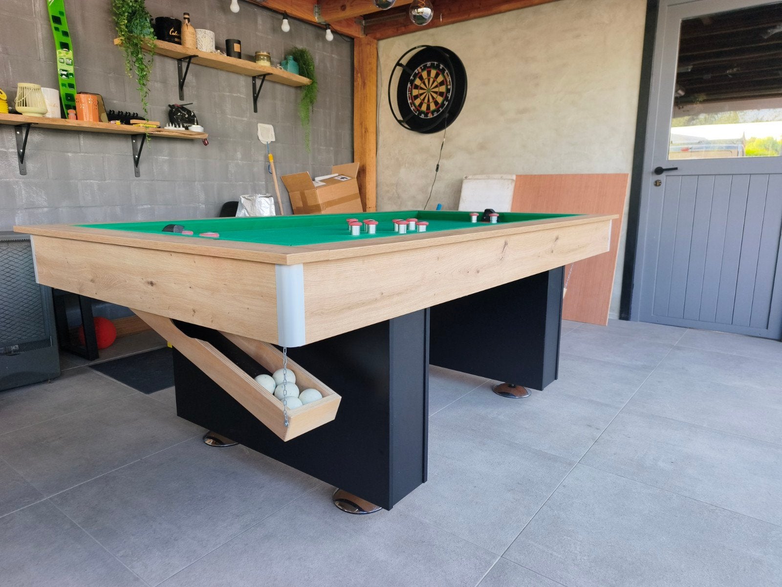 tapbiljart met competitie afmetingen., Ophalen, Zo goed als nieuw, Biljarttafel