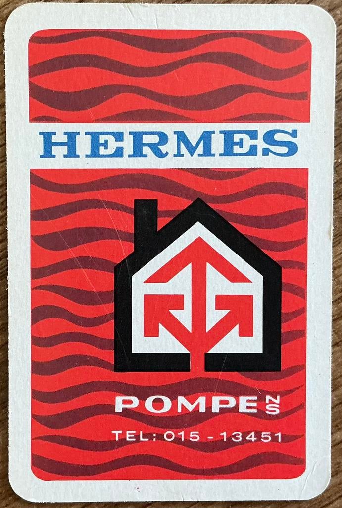 Pompes HERMES/plan de table, Collections, Enlèvement ou Envoi, Comme neuf, Carte(s) à jouer