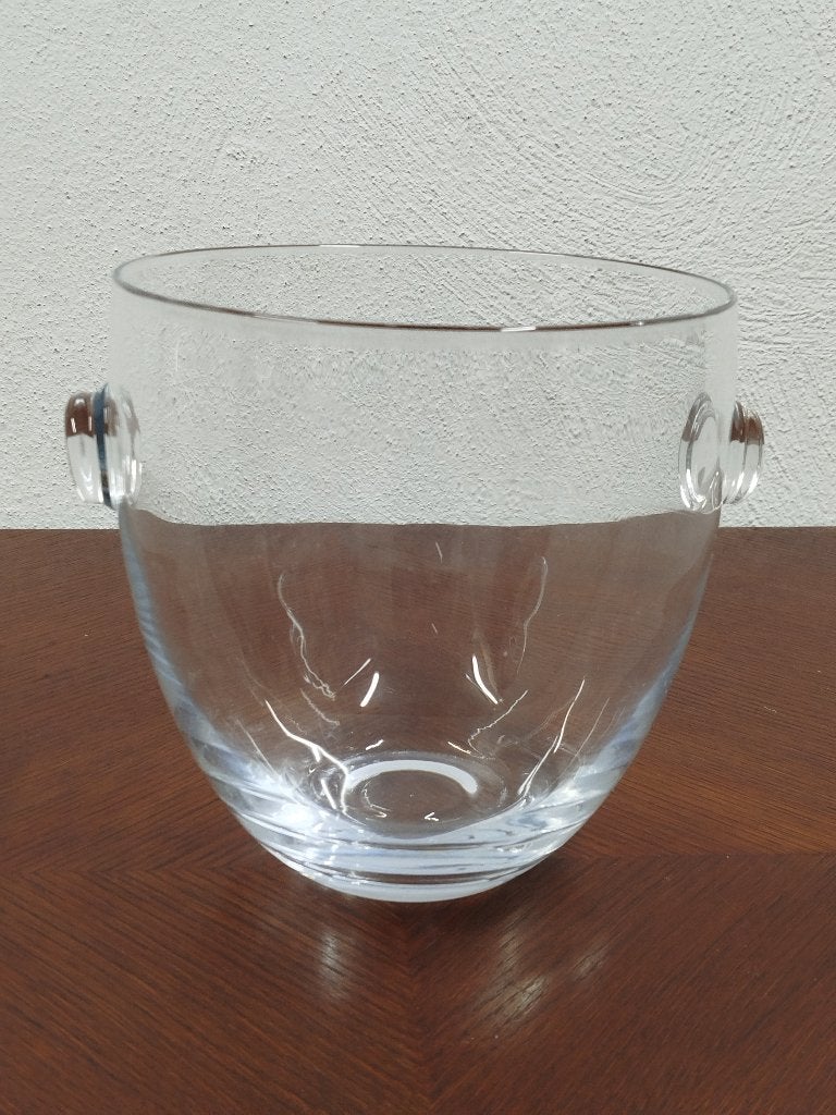 Grote glazen ijsemmer / champagnekoeler – Vintage look, Enlèvement ou Envoi, Comme neuf, Verre, Autres types