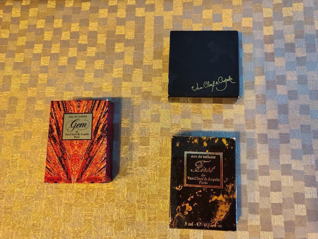 Miniatuur parfum flesjes Van Cleef en Arpels, Ophalen, Zo goed als nieuw, Miniatuur, Gevuld