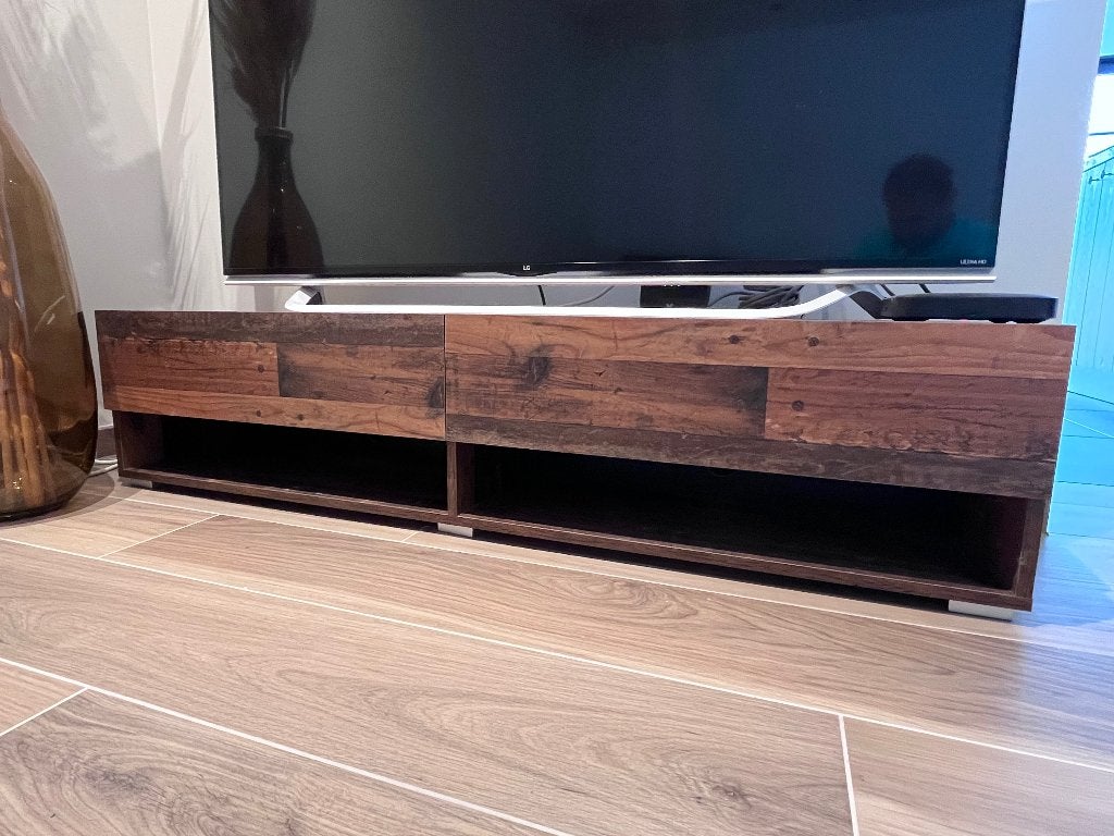 Tv meubel in old wood kleur, Ophalen, Zo goed als nieuw
