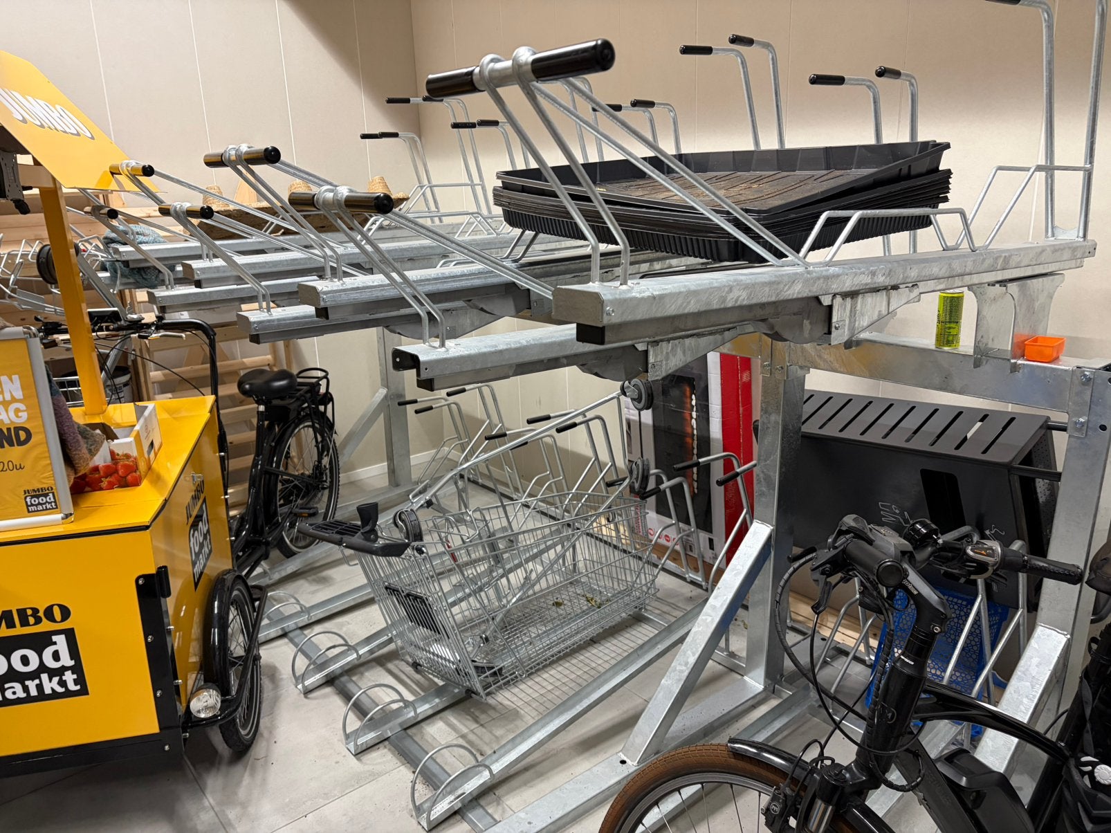 Porte-vélos Etage À vendre 16 vélos, Enlèvement, Comme neuf