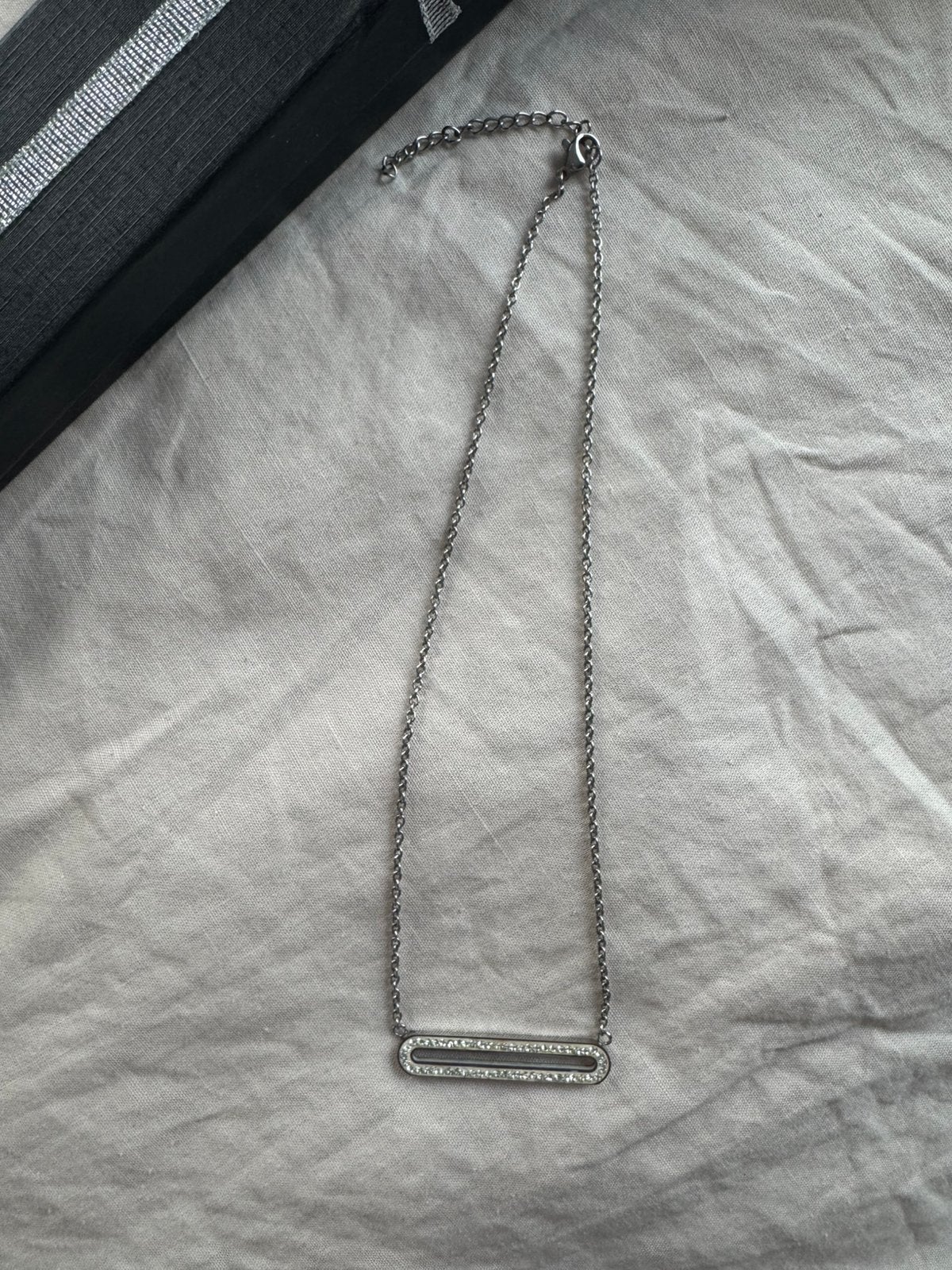 Colier, Handtassen en Accessoires, Kettingen, Ophalen, Zo goed als nieuw, Zilver, Zilver