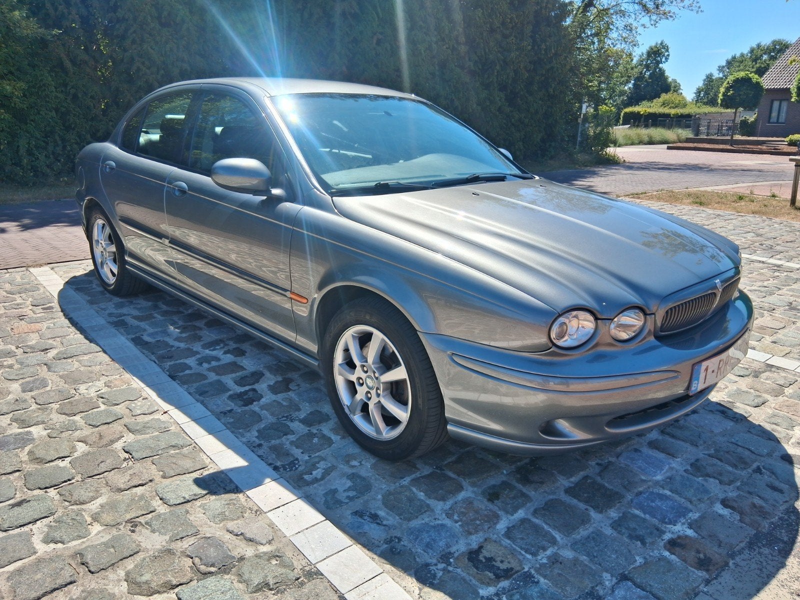 jaguar x type 2.1 v6 benzine, Auto's, Voorwielaandrijving, 4 deurs, Zwart, Leder