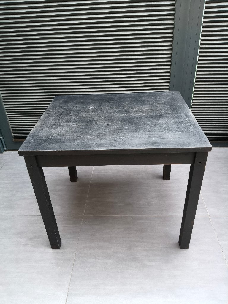 zwart tafeltje, Ophalen, Gebruikt, 50 tot 100 cm, Rechthoekig