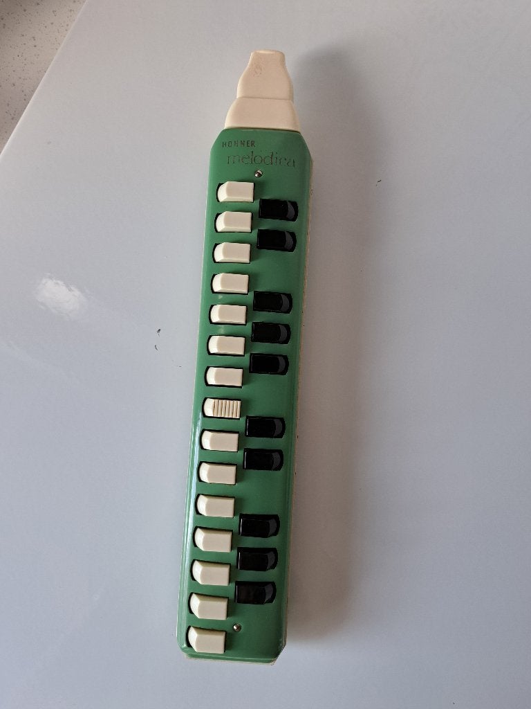 Melodica - groen - Merk Hohner, Muziek en Instrumenten, Gebruikt, Overige typen, Chromatisch, Ophalen of Verzenden