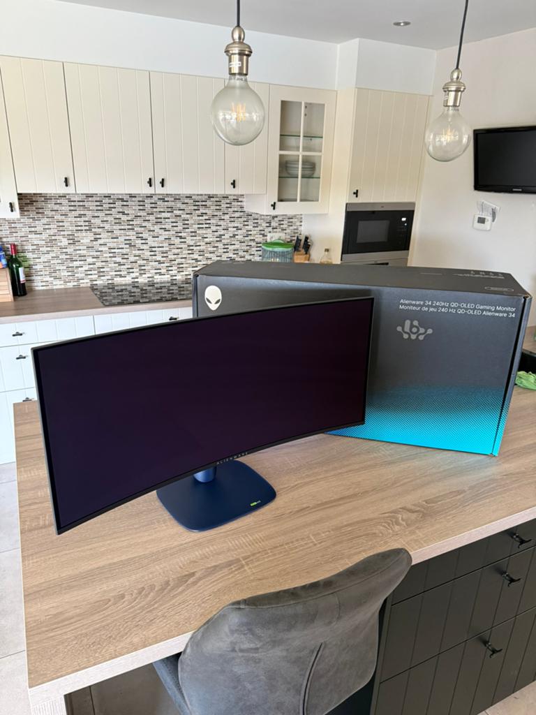 Alienware 34 inch ultrawide AW3425DW QD-OLED 240Hz, Computers en Software, Monitoren, Zo goed als nieuw, Ultrawide, Ophalen of Verzenden