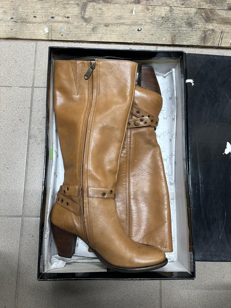 Leren laarzen, Kleding | Dames, Schoenen, Ophalen of Verzenden, Zo goed als nieuw