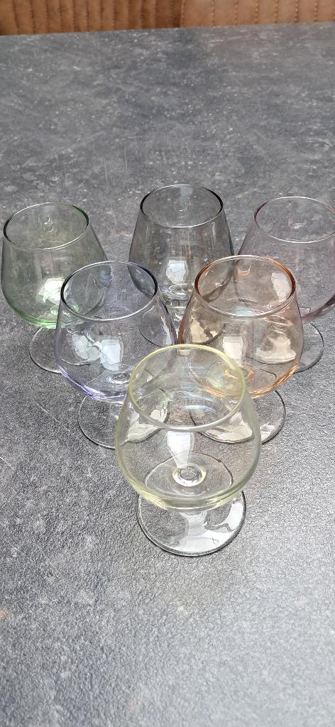 6 verres à cognac, Verzamelen, Glas en Drinkglazen, Ophalen, Nieuw, Overige typen