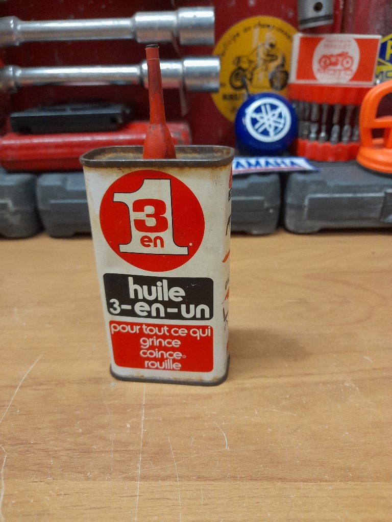 oude 3-in-1 lege oliekan, Verzenden, Gebruikt, Overige typen