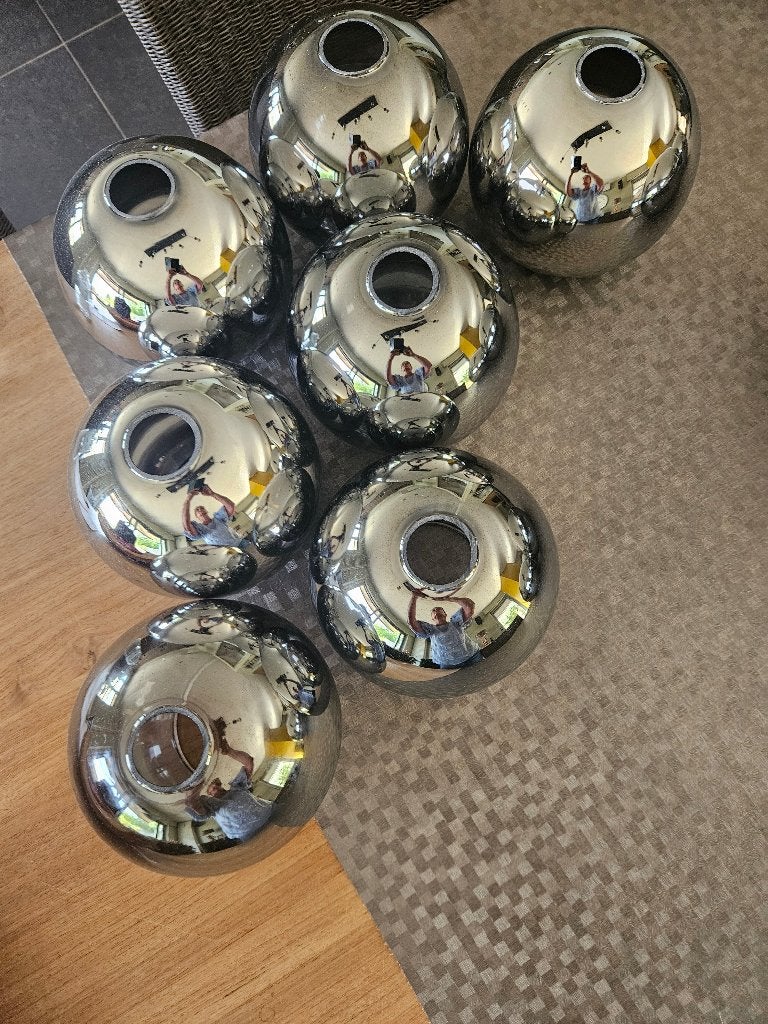 Lampenkap, Huis en Inrichting, Rond, Zo goed als nieuw, Glas, 20 cm