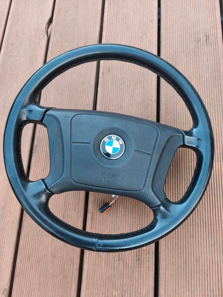 Bmw E36 lederen stuurwiel + Airbag TOP staat, Ophalen of Verzenden, BMW